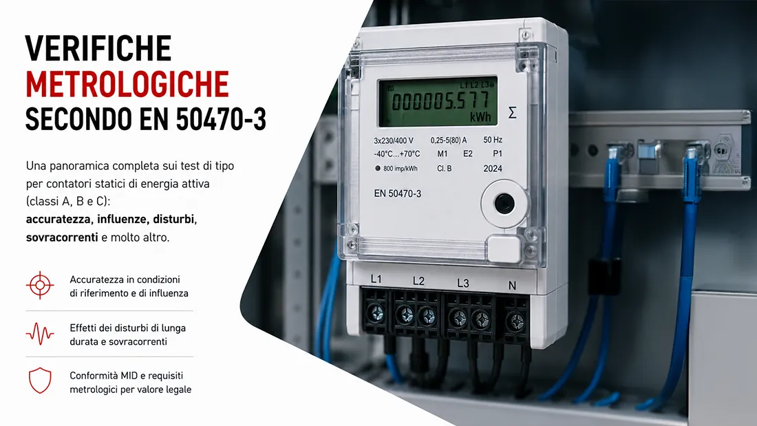 White Paper: verifiche metrologiche per Contatori di Energia secondo la EN 50470-3